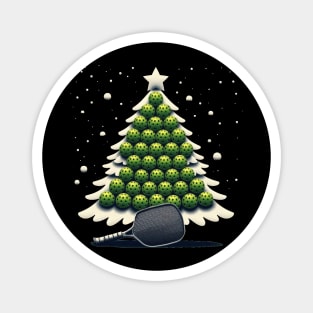 Pickleball Christmas Tree Xmas Magnet